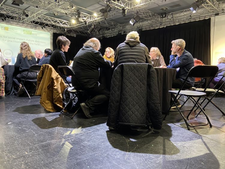 People at the dissemination event